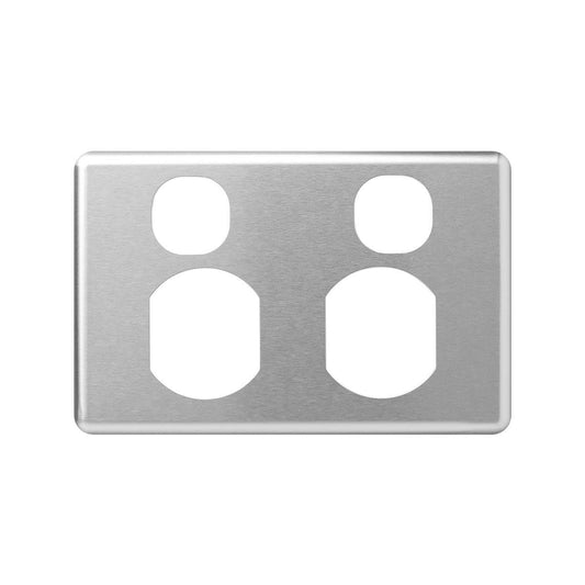 Deta Aluminium Cover - 116mm x 76mm - Brush Finish - Easy To Install