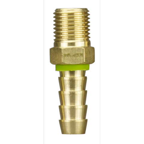 Powerfit 1/4 BSP Male Plug - 10mm Hose - Brass - Corrosion Resistant - Auzzistore