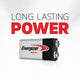 Energizer Max 9V Alkaline Batteries - 2 Pack - Long Lasting Power