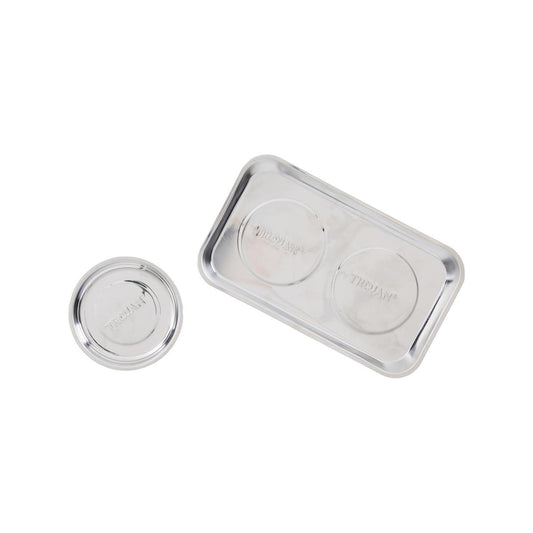Trojan 2 Piece Magnetic Parts Tray Set - 22mm Depth - Organise Small Metal Parts
