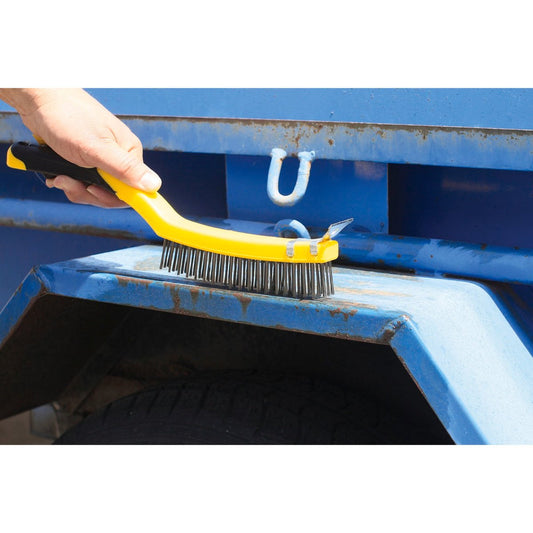 UNi-PRO Heavy Duty Rust Removal Brush 40mm Plastic Metal Durable – view 2 - Auzzistore