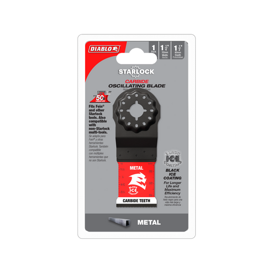 Diablo 32mm Starlock Carbide Multi Tool Blade for Metal - Durable Cutting - Auzzistore