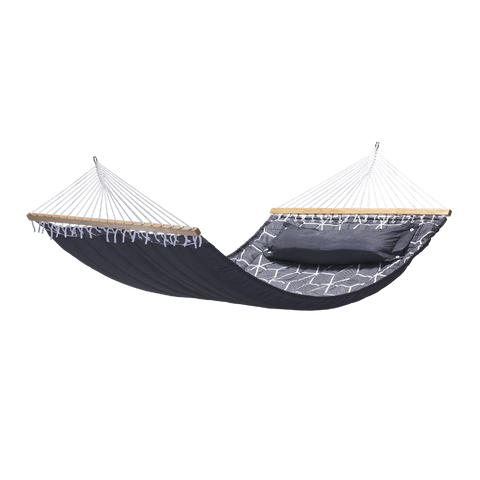 Two Trees Quilted Double Hammock - 140cm x 200cm - Polyester - Water Resistant - Auzzistore