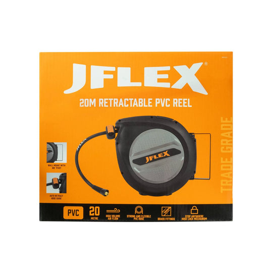 Jflex 20m Retractable PVC Reel - Air Hose Management - 250 psi – view 2 - Auzzistore