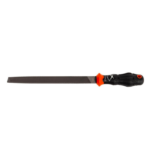 Crescent Nicholson 200mm 8 Flat Bastard File - Dual Material Handle - Steel - Auzzistore