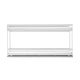 EzyStorage Förma 2-Tier Pull Out Drawer - 100 x 500mm - White - Smooth Sliding