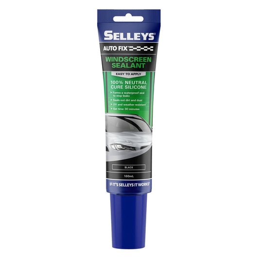 Selleys Autofix Windscreen Sealant 100ml Black - Waterproof - Quick Set