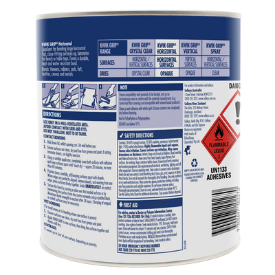 Selleys Kwik Grip 1L Contact Adhesive Solvent-Based Heat Resistant