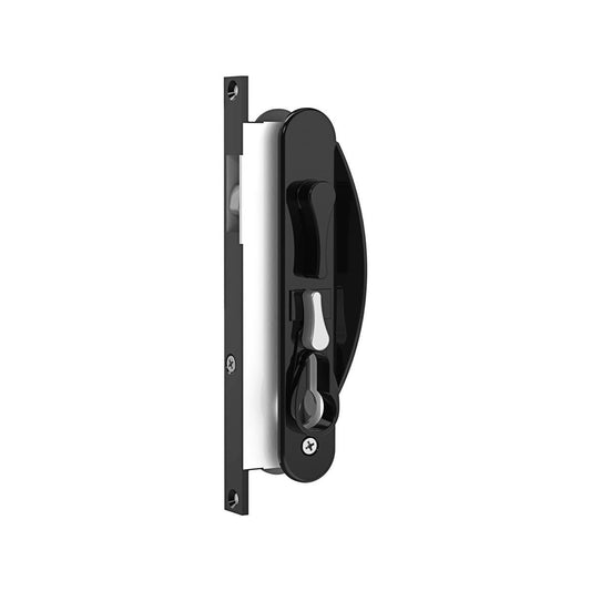 Rolltrak Sliding Screen Door Lock - 50mm x 200mm - Alloy - Black Finish - Auzzistore