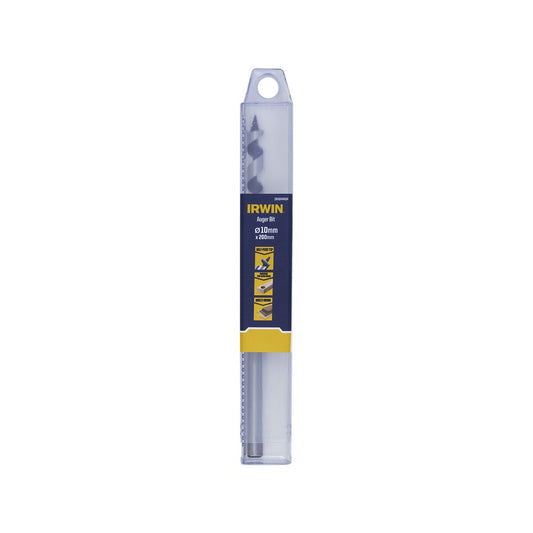 Irwin Auger Bit - 10 x 200mm - 125mm Length - Durable Hardened Steel - Efficient Drilling – view 2 - Auzzistore