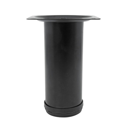 Adoored Table Leg - 60 x 150mm - Steel - Black Round - Auzzistore