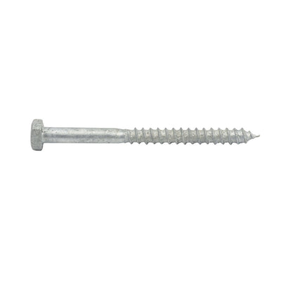 Zenith Hot Dip Galvanised Hex Head Coach Screws M6 x 75mm 25 Pack