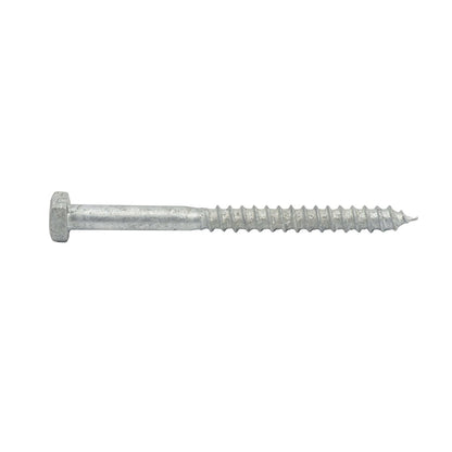 Zenith Hot Dip Galvanised Hex Head Coach Screws M6 x 75mm 25 Pack