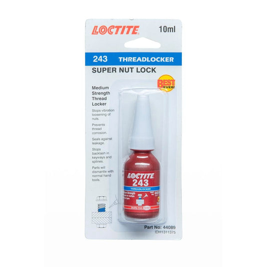 Loctite 243 Threadlocker 10ml Dimethacrylate Ester Stops Vibration - Auzzistore