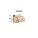 Ultra Router Bit - Rounding Over 3mm Radius - 1/4 Inch Shaft - Durable