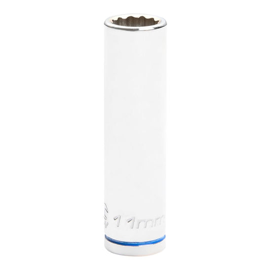 Kincrome Deep Socket - 11mm - Chrome Vanadium Steel - 12 Point - Auzzistore