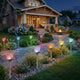 Click Rose Solar Pathway Light - 80mm - Stainless Steel - Outdoor Use