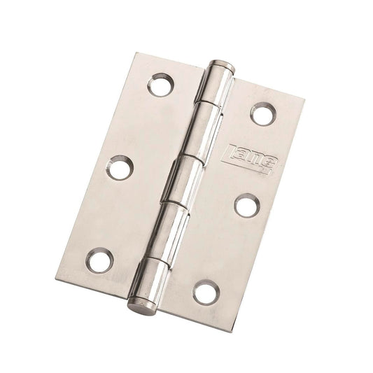 Lane Butt Hinge 85mm Polished Chrome Steel 20 Pack Smooth Action - Auzzistore