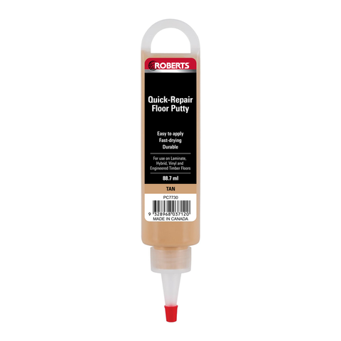 Roberts Quick Repair Floor Putty - Acrylic - Tan - 88ml - Fast Drying - Auzzistore
