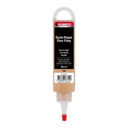Roberts Quick Repair Floor Putty - Acrylic - Tan - 88ml - Fast Drying - Auzzistore