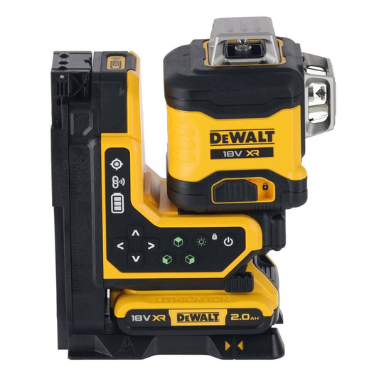 DEWALT 18V XR 3x360 Remote Control Green Beam Laser 350mm x 180mm - Precision Layout Tool – view 2 - Auzzistore