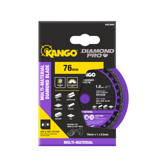 Kango 76mm Multi Material Diamond Blade - Compatible with Ryobi, AEG, WORX - Durable Cutting Tool - Auzzistore