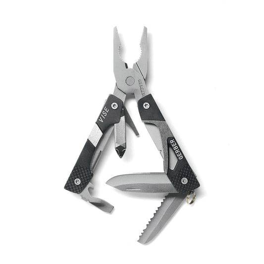 Gerber Vise Multi Tool - Compact Stainless Steel - 9 Tools - Easy Carry