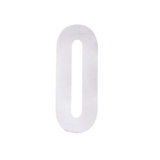 Sandleford Self Adhesive Wheelie Bin Number 0 - 175mm - White - Pack of 2