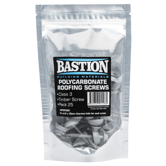 Bastion Roofing Screws - 25 Pack - Metal - Zinc Coated - Auzzistore