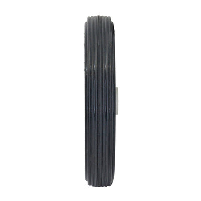 Move It 100mm White Plastic Centre Wheel - Rubber Tyre - Easy Install