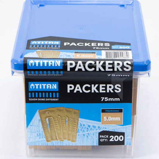 Titan Yellow Window Packers - 200 Piece - 75mm x 5mm - Durable & UV Stable - Auzzistore