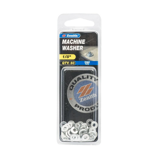 Zenith Machine Washer - 1/8 - 60 Pack - Zinc Plated - Load Distribution - Auzzistore