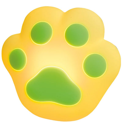 Arlec Rechargeable Cat Paw Nightlight - Mint Green - 135mm x 143mm - Adjustable Brightness