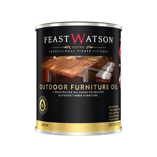 Feast Watson Outdoor Furniture Oil 500ml Jarrah Oil Based UV Resistant - Auzzistore