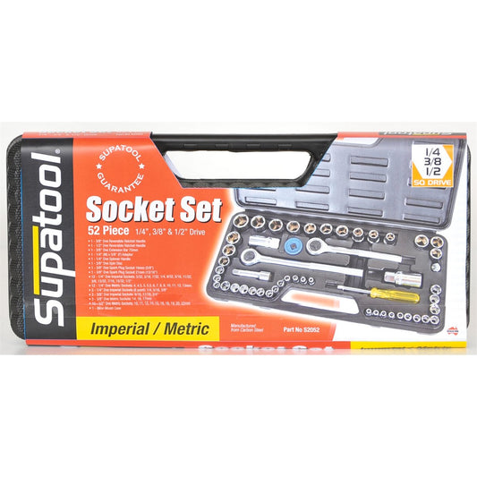 Supatool Socket Set - 52 Piece - Carbon Steel - DIY Use – view 2 - Auzzistore