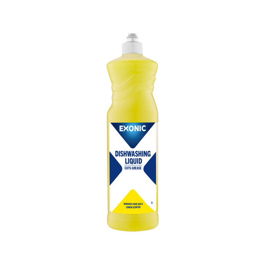 Exonic Dishwashing Liquid - 1L - Tough on Grease - Lemon Fragrance