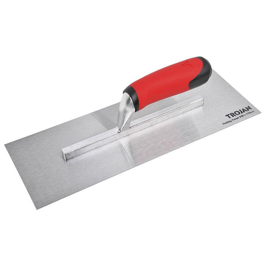Trojan Finishing Trowel 330 x 115mm - Steel Blade - Ergonomic Grip - Auzzistore