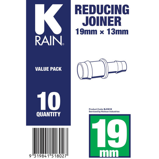 K Rain Reducing Joiner 19 x 13mm - 10 Pack - Black – view 2 - Auzzistore