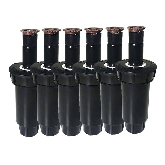 K Rain Pro S 50mm Sprinkler Trade Pack - 6 Pack - Adjustable Nozzles - Black - Auzzistore