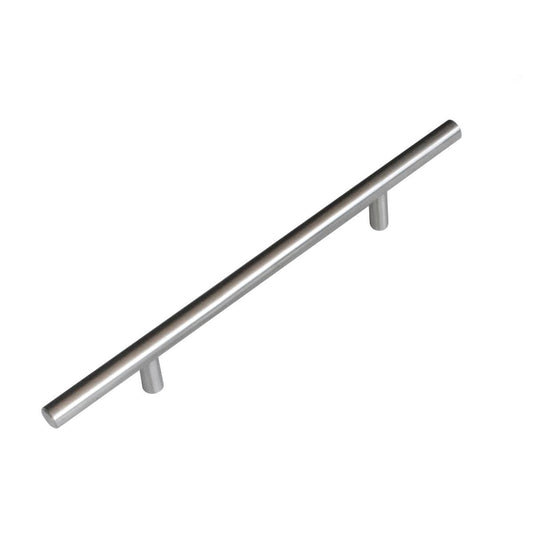 Kaboodle T Pull Handle - 128mm - Brushed Stainless Steel - Durable