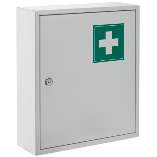 Sandleford First Aid Box 315 x 360 x 100mm - White - Key Lockable