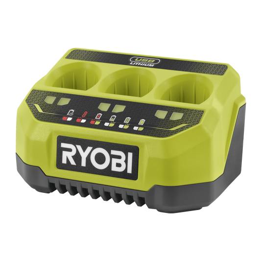 Ryobi USB Lithium 3 Port Charger - 3A - Compact - Fast Charging - RC43P