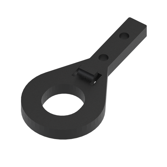 Peak No Dig Fencing Black Steel Cut Panel Brackets - 115mm x 61mm - Rust-Resistant - Auzzistore