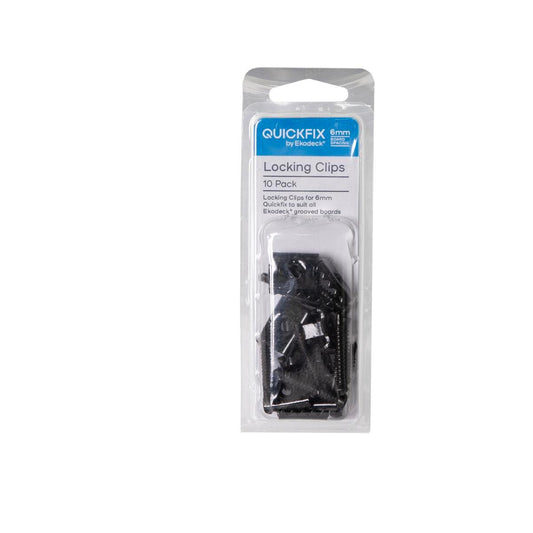 Quickfix Ekodeck Locking Clips - 6mm - Stainless Steel - 10 Pack - Auzzistore