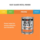 White Knight Rust Guard Metal Primer Paint 1L - Medium Grey - Rust Protection