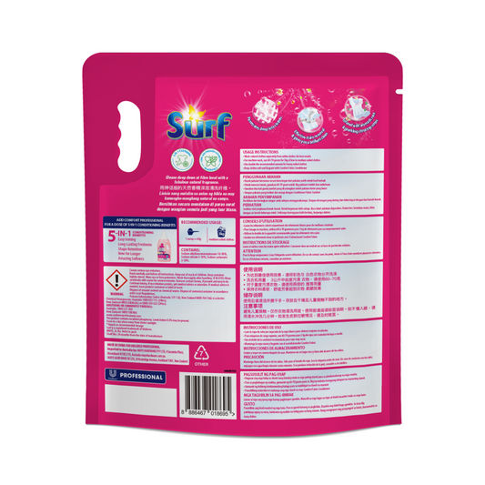 Surf 5kg Rose Fresh Professional Laundry Powder Pouch - 83 Washes - Phosphorus-Free – view 2