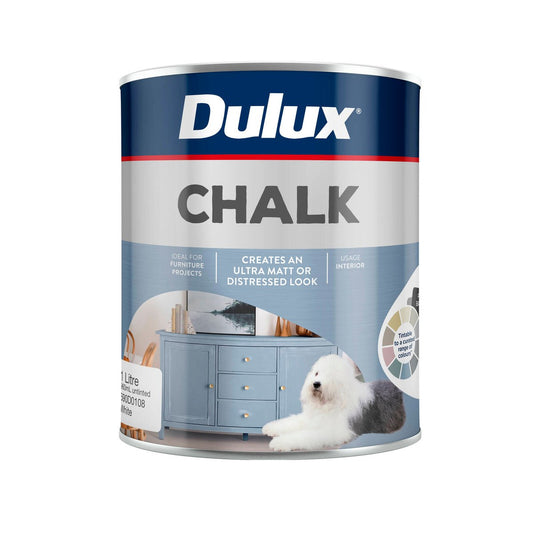 Dulux Design Chalk Effect Paint - 1L - Ultra Matt Finish - Indoor Use - Auzzistore