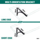 Carinya Arch Stayed Bracket - 250 x 200mm - Powder Coated Steel - Black
