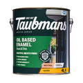Taubmans Neutral Gloss Oil Based Enamel - 4L - White - Durable Finish
