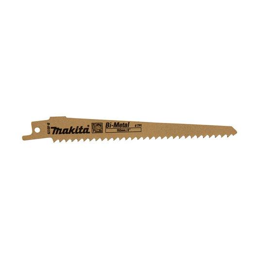 Makita Recipro Saw Blades - 6 TPI Bi-Metal - 5 Pack - 300mm x 20mm - Silver